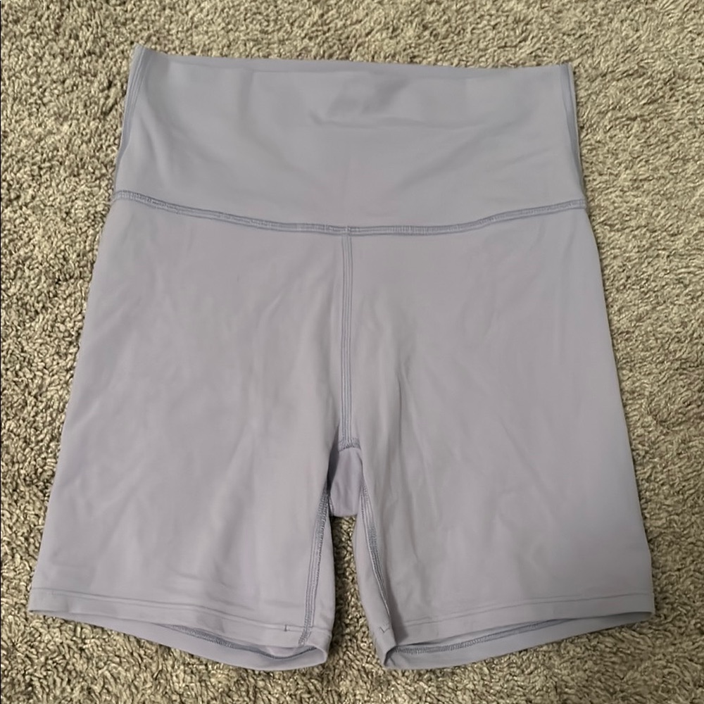 Lavender workout shorts